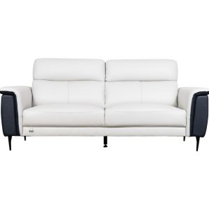 Casa Moderno 2 Seater White Leather Sofa IF-9016